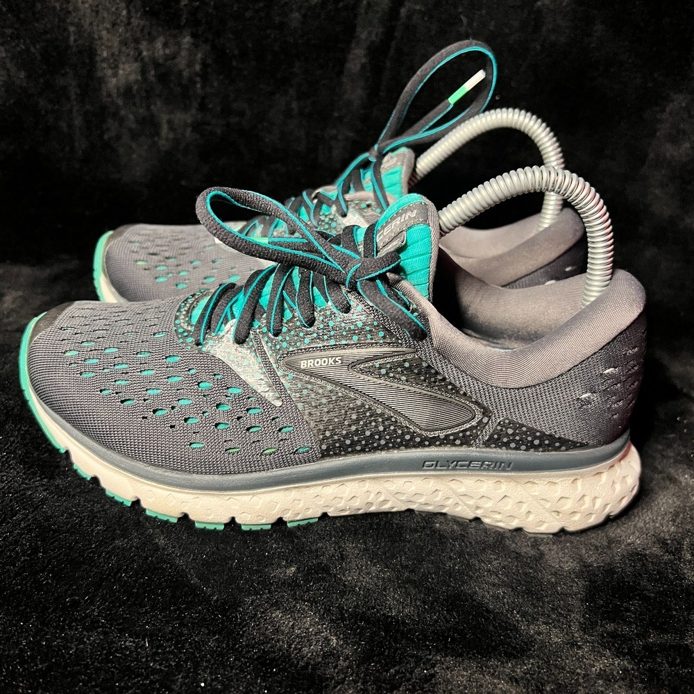 Brooks Glycerin 16 1202781B081 Sneakers Womens 6.5B Black Low Top Running Shoes